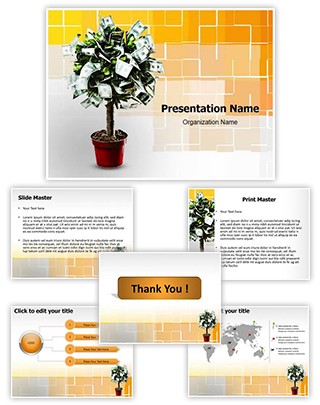 Plant With Dollars Editable PowerPoint Template
