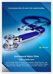 Medical stethoscope Editable Template