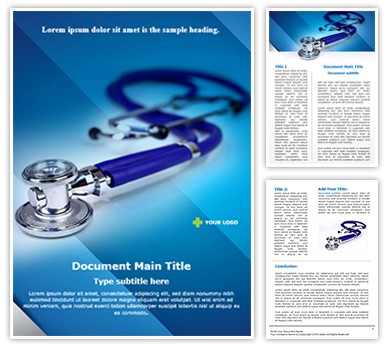 Medical stethoscope Editable Word Template