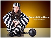 Prisoner In Uniform Editable PowerPoint Template