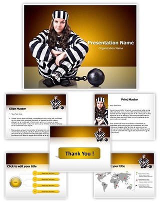 Prisoner In Uniform Editable PowerPoint Template