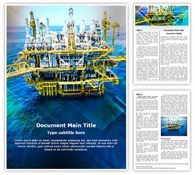 Oil Refinary Editable Word Template