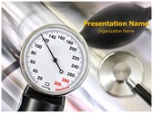 Stethoscope And Pressure Meter Editable PowerPoint Template