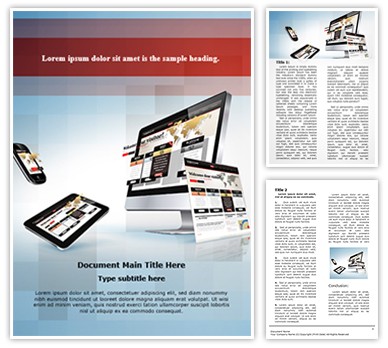 Responsive Website Editable Word Template