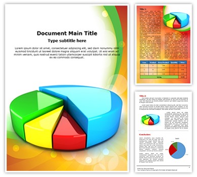 Pie Chart Editable Word Template