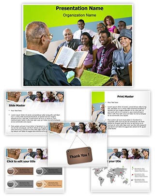 Congregation Church Sermon Editable PowerPoint Template