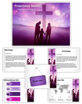 Christianity Christian Family Editable PowerPoint Template