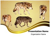 Wildlife Wolf Editable PowerPoint Template