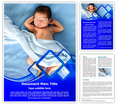Newborn baby Editable Word Template