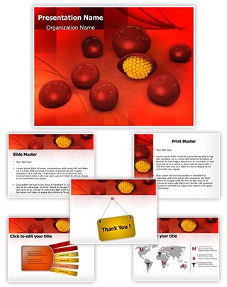 Malaria T Cells Editable PowerPoint Template
