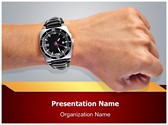 Fashion Accessory Wristwatch Editable PowerPoint Template