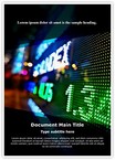 Stock Market Display Editable Template