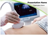 Pregnant Women ultrasound Editable PowerPoint Template