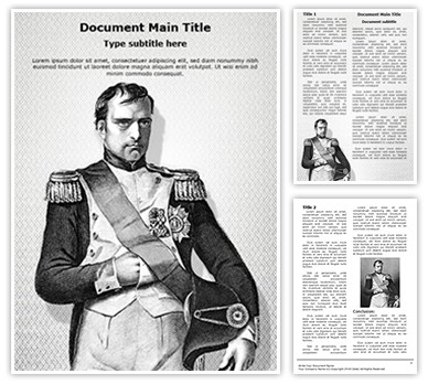 Napoleon Bonaparte Editable Word Template