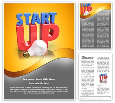 Startup Innovating Idea Editable Word Template