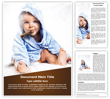 Child Smoking Editable Word Template