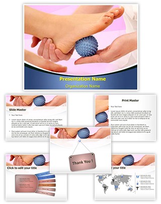 Foot Massage Ball Editable PowerPoint Template