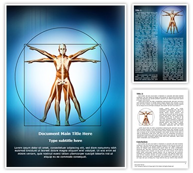 Vitruvian Man Editable Word Template