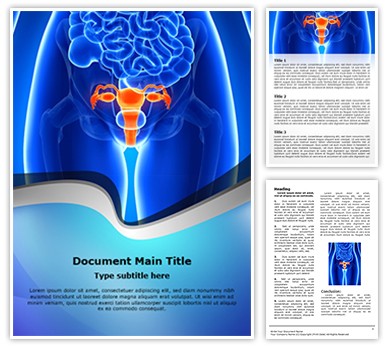 Painful Uterus Editable Word Template