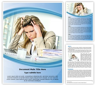 Workplace Stress Editable Word Template