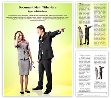 Anger Discharge Editable Word Template
