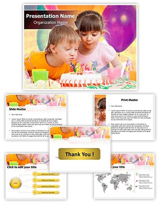 Birthday celebration Editable PowerPoint Template