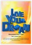 Live Your Dream Editable Template