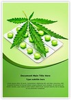 Cannabis sativa Editable Template