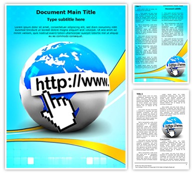 Internet web http Editable Word Template