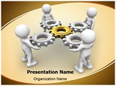 Gear Mechanism Team Editable PowerPoint Template