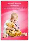 kid playing doctor Editable Template