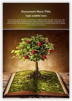 Book of Fruits Editable PowerPoint Template