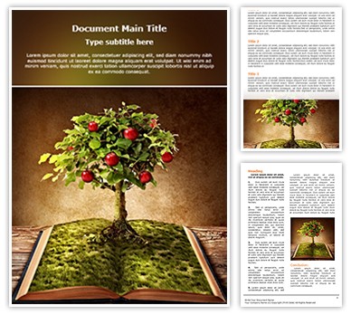 Book of Fruits Editable Word Template