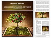 Book of Fruits Editable PowerPoint Template