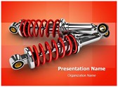 Bike Shock Absorber Editable PowerPoint Template