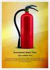 Fire extinguisher Editable Template