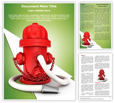 Fire Hydrant Editable Word Template