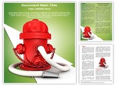 Fire Hydrant Editable PowerPoint Template