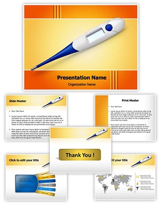 Thermometer Editable PowerPoint Template