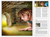 Alice in Wonderland Editable PowerPoint Template