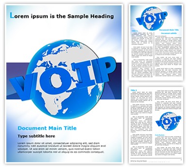 VOIP Editable Word Template