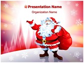 Santa Claus Snowfall Editable PowerPoint Template