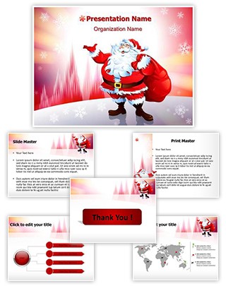 Santa Claus Snowfall Editable PowerPoint Template
