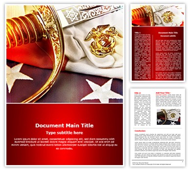 Marine Corps Editable Word Template