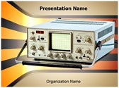 Cathode Ray Oscilloscope Editable PowerPoint Template