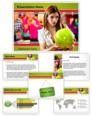 Bowling Ball Editable PowerPoint Template