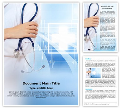 medical background Editable Word Template