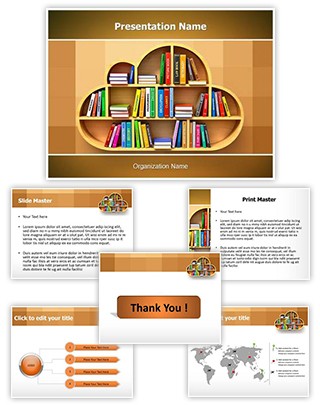 Cloud Library Editable PowerPoint Template