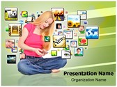 Mobile Library Editable PowerPoint Template