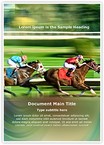 Racing horses Editable Template